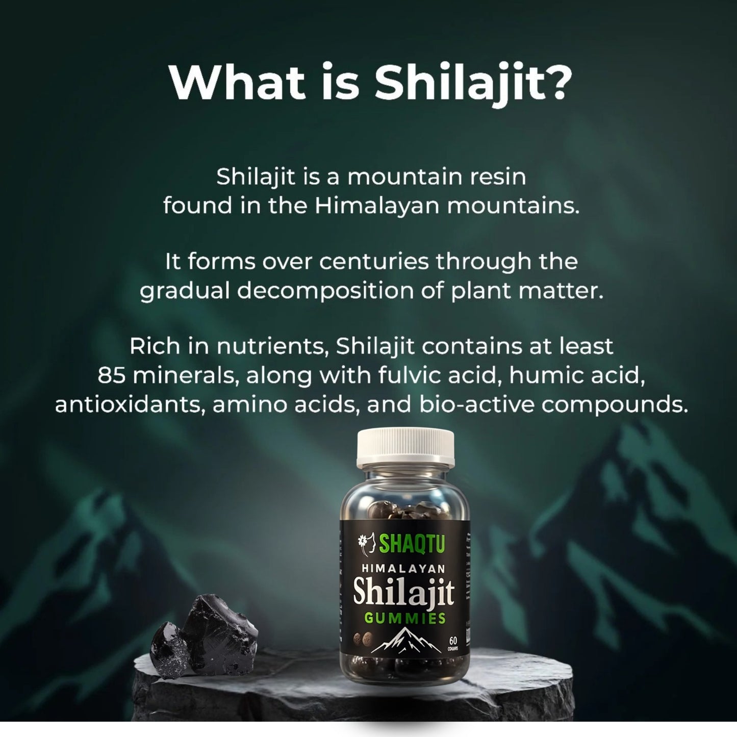 Premium Himalayan Shilajit Resin – 100% Pure & Natural Energy Booster